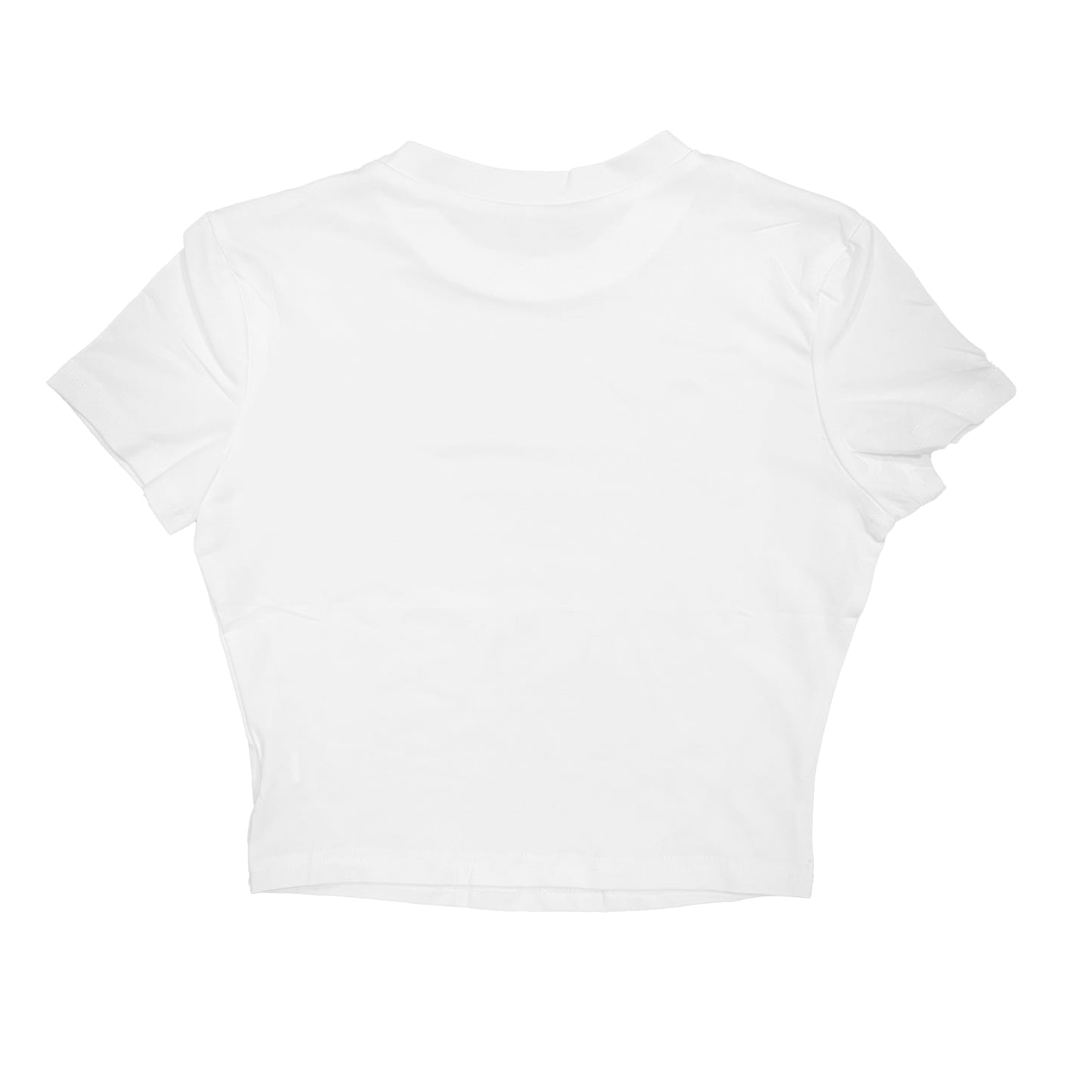 "no contact." white baby tee